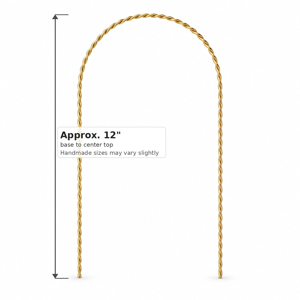 Twisted Wire Arch Trellis — Handmade Climbing Plant Support