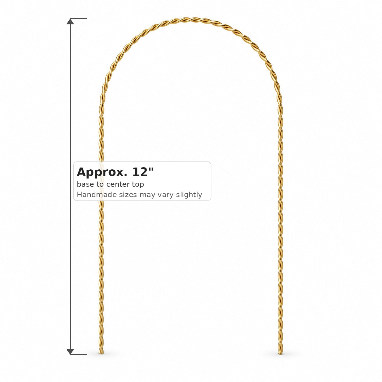 Twisted Wire Arch Trellis — Handmade Climbing Plant Support