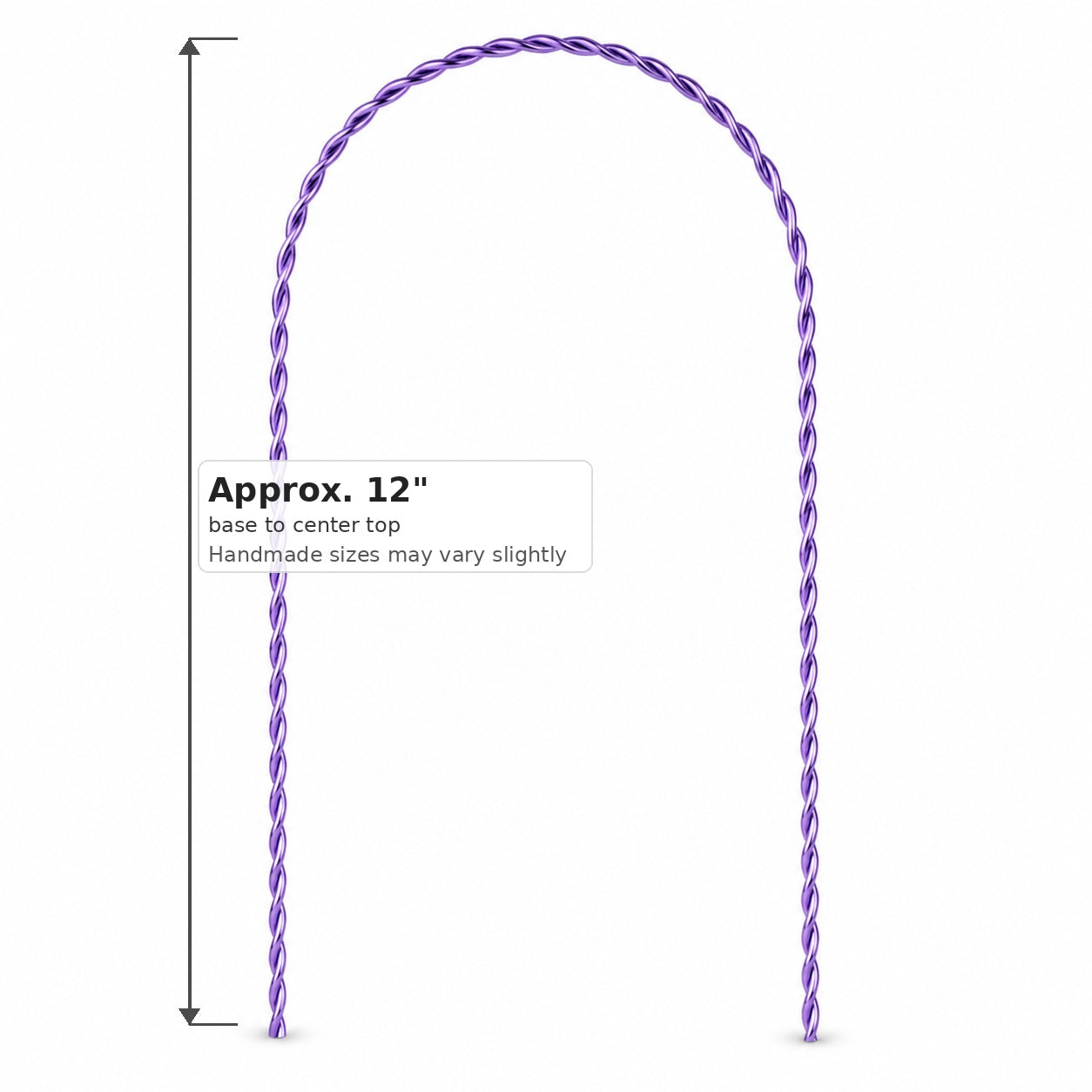 Twisted Wire Arch Trellis — Handmade Climbing Plant Support