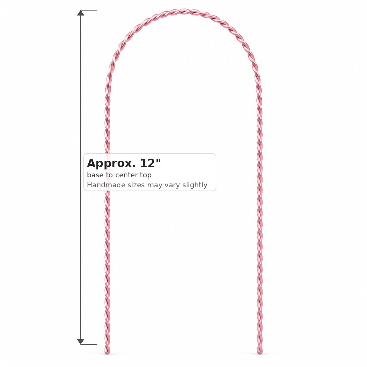 Twisted Wire Arch Trellis — Handmade Climbing Plant Support