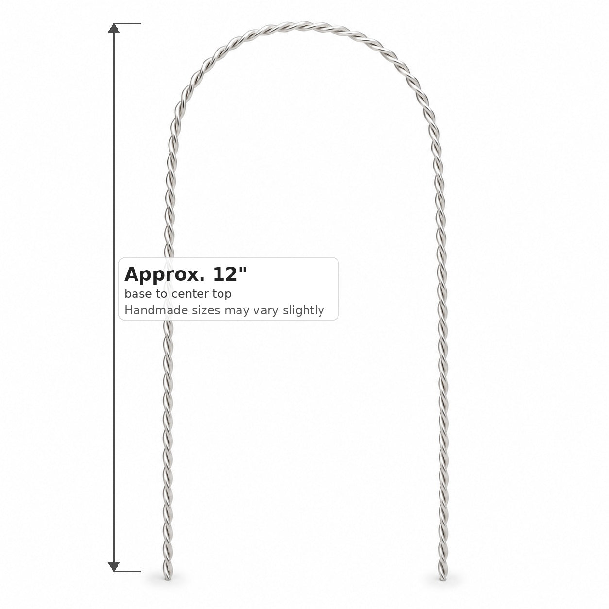 Twisted Wire Arch Trellis — Handmade Climbing Plant Support