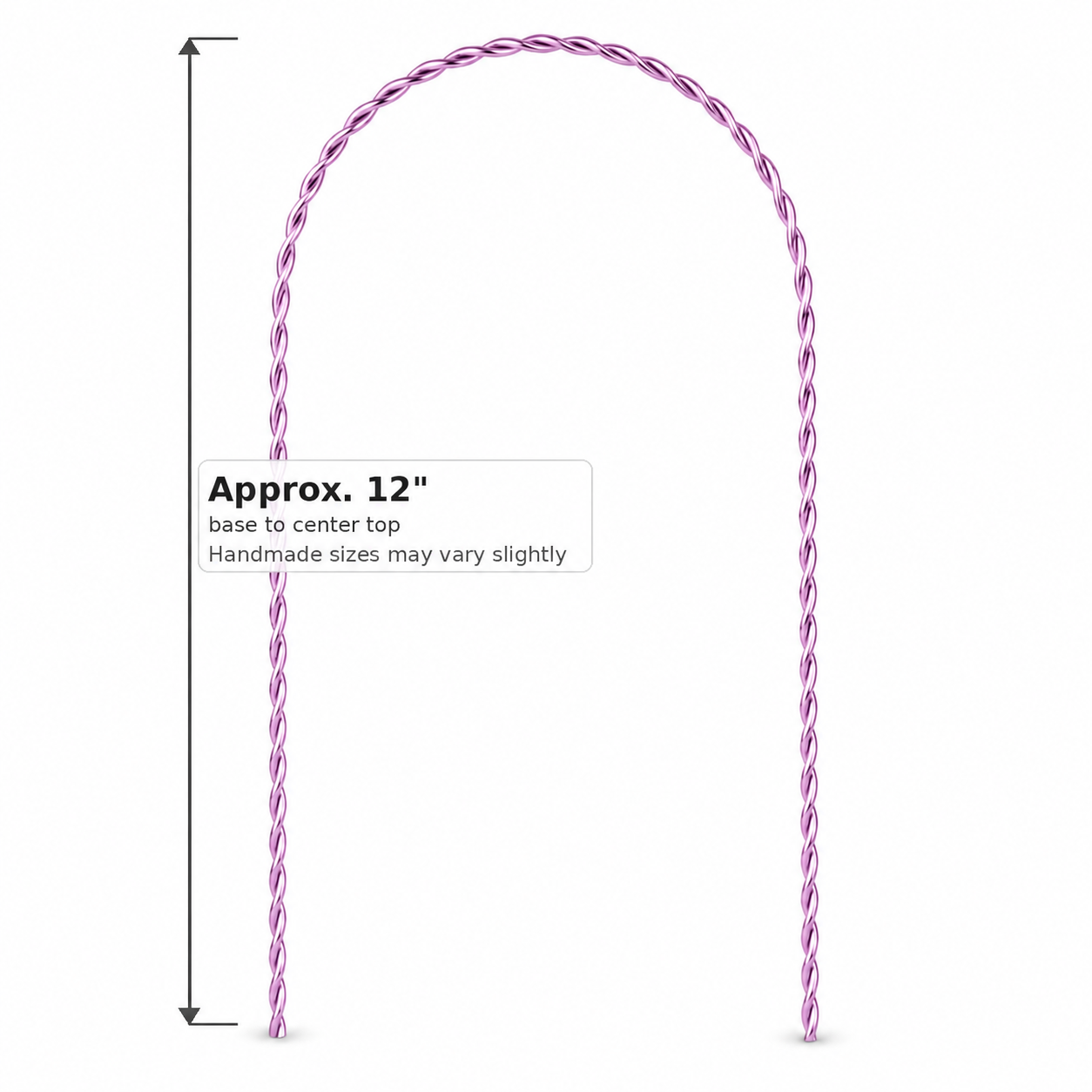 Twisted Wire Arch Trellis — Handmade Climbing Plant Support