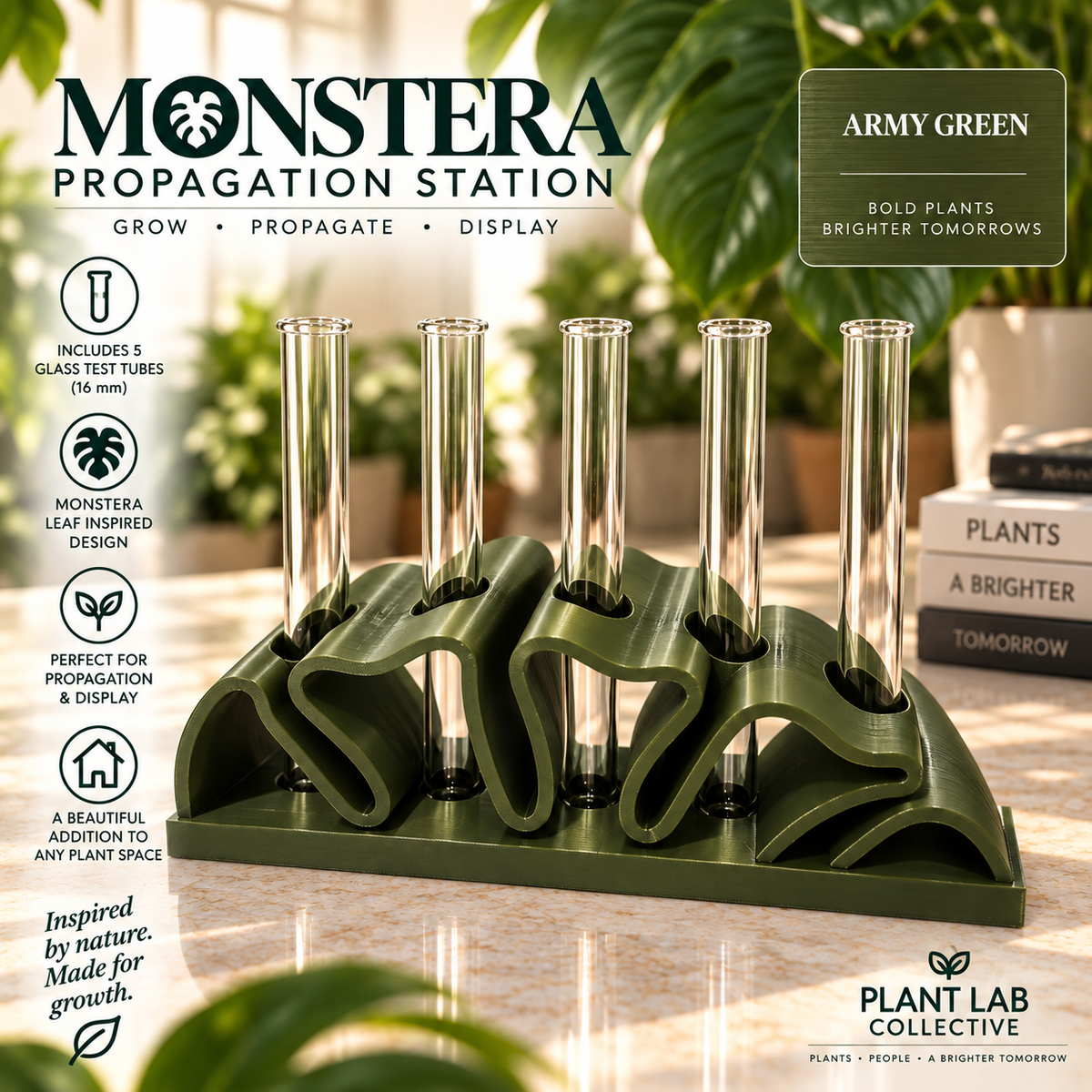 Monstera Propagation Station (5 tubes)